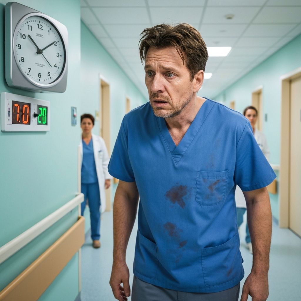 Pflegekraft unter Zeitdruck